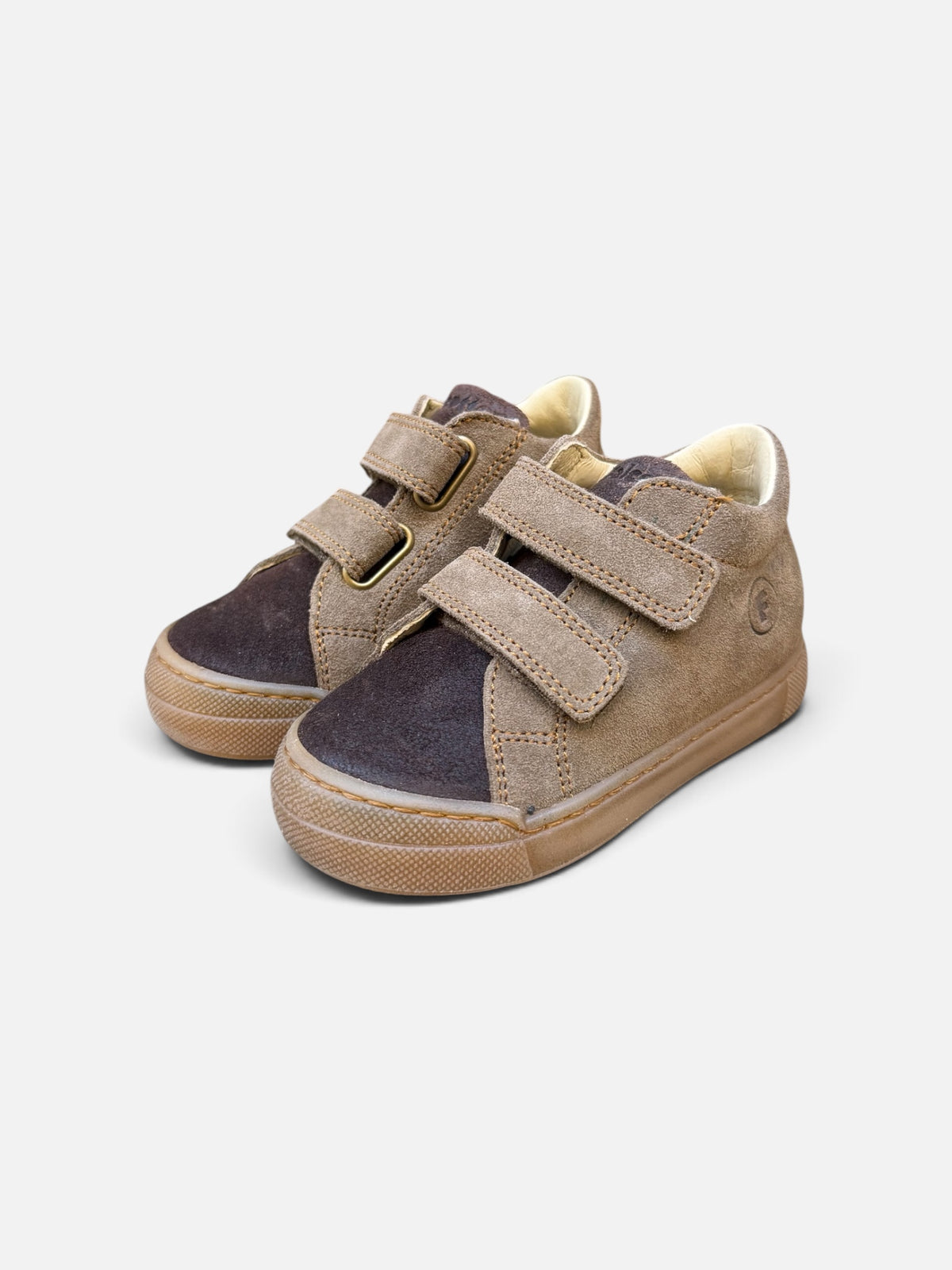 FALCOTTO – Baskets enfant Snopes beige & marron