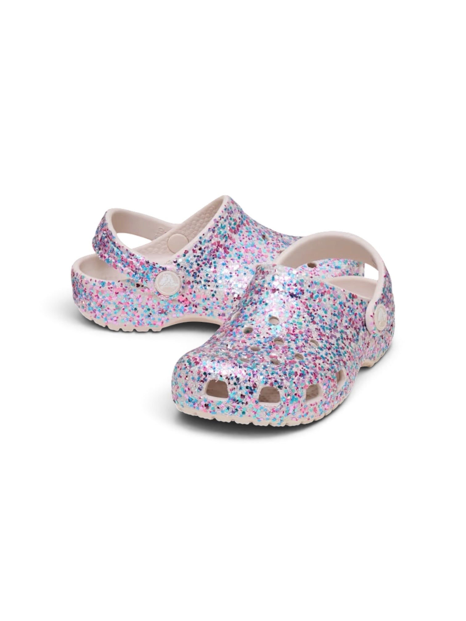 Crocs Classic Glitter Cocoa Cream