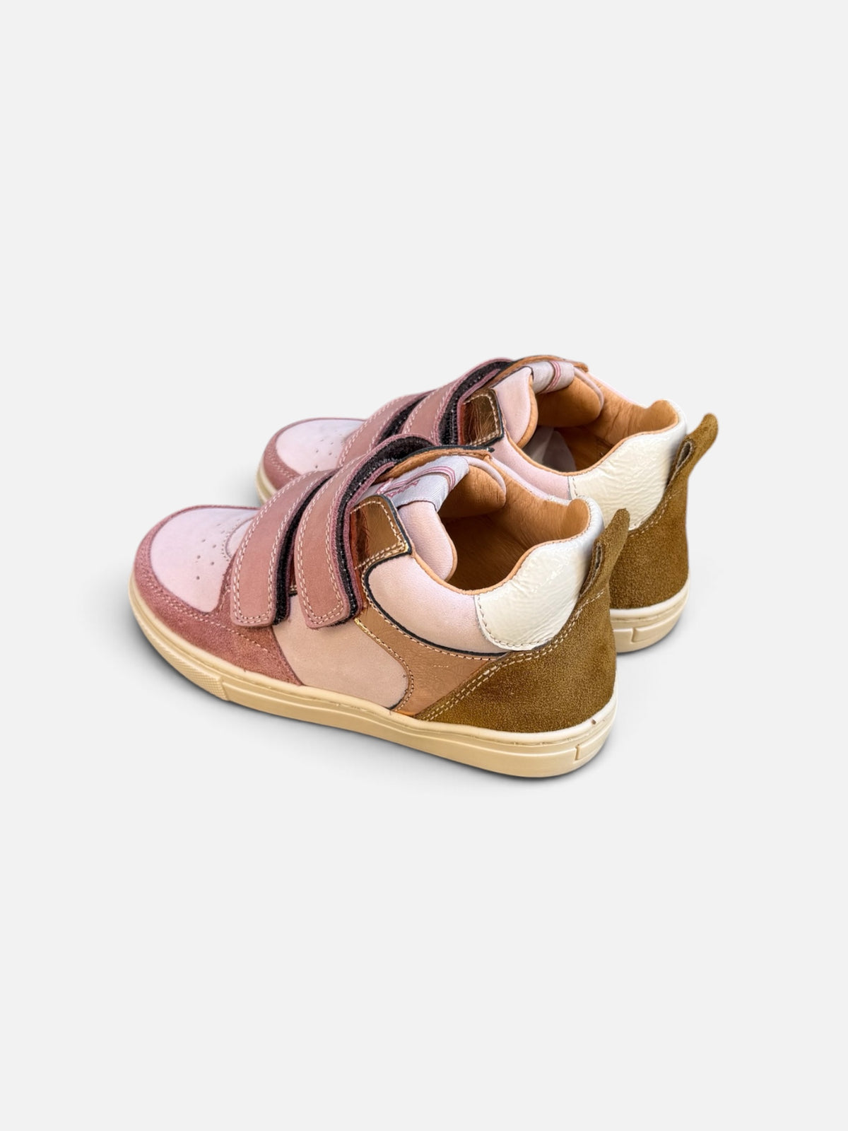 Baskets fille Babybotte Arielle Scratch – Rose & Doré