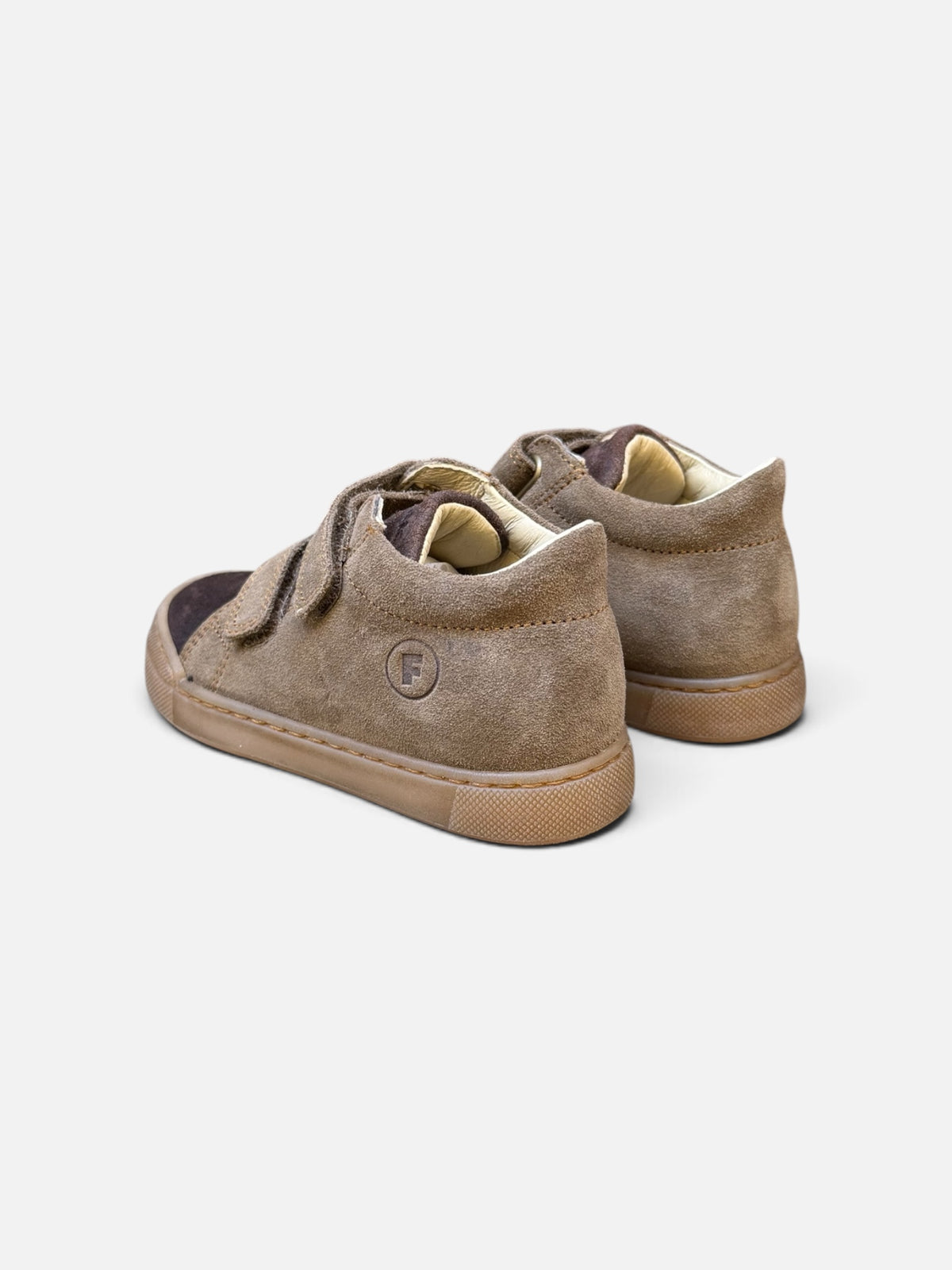 FALCOTTO – Baskets enfant Snopes beige & marron