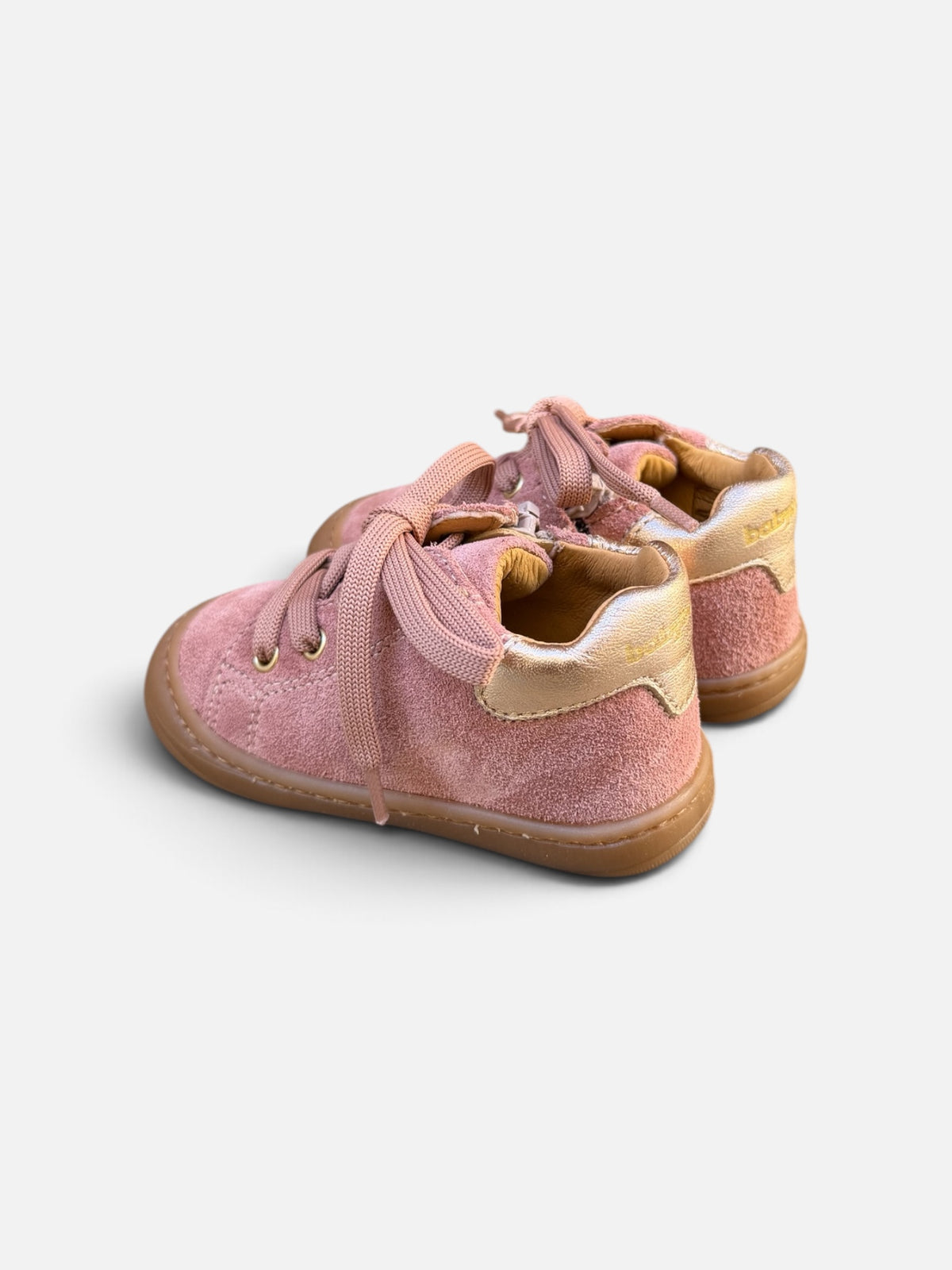 Chaussures premiers pas Babybotte Argo Zip – Vieux rose