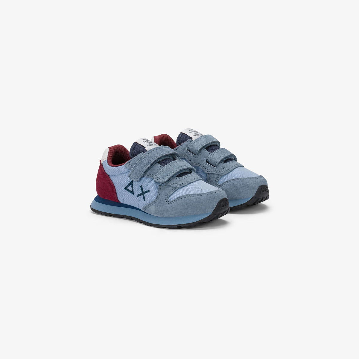 SUN68 – Baskets enfant bleu ciel & rouge