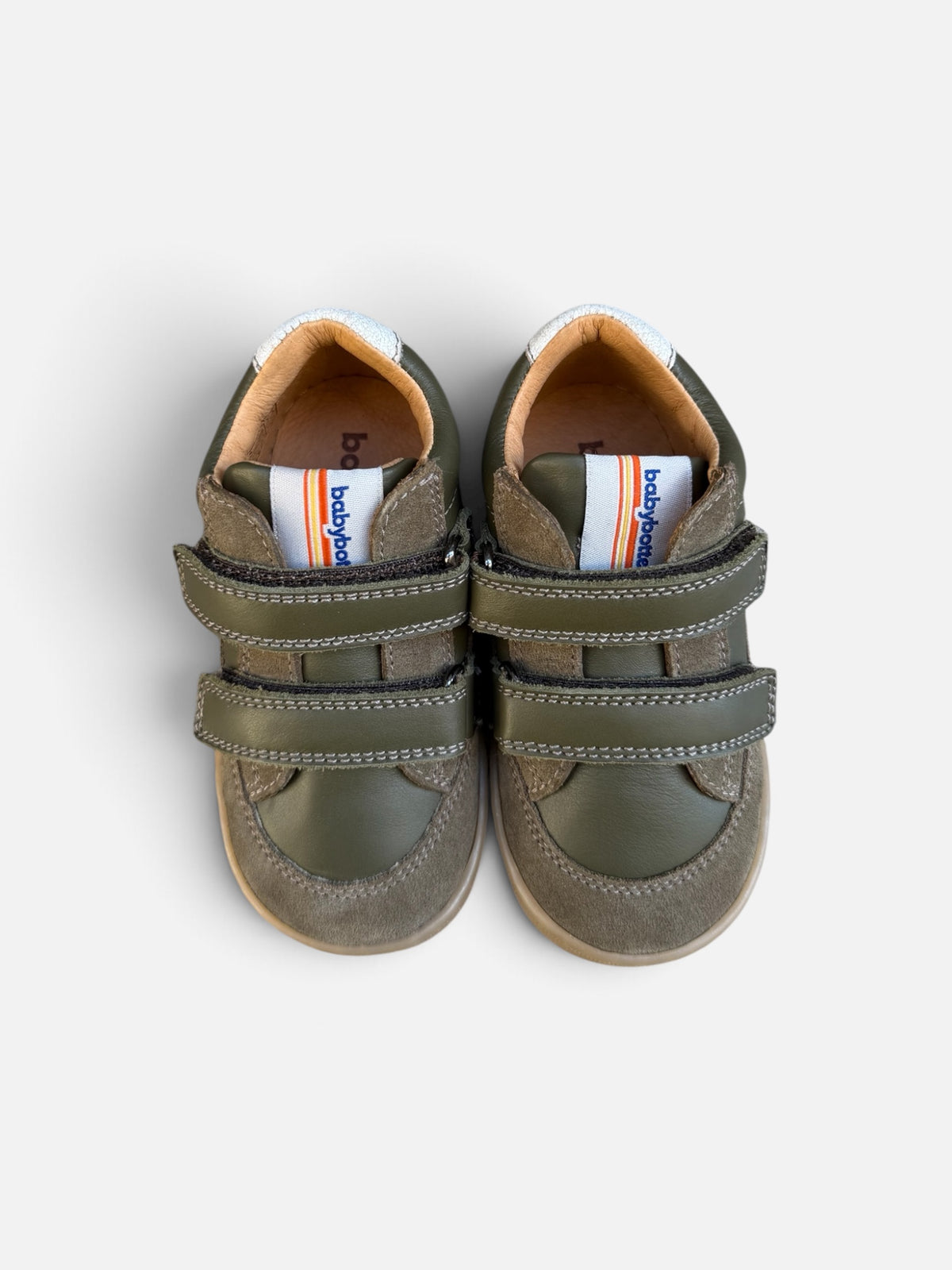 Baskets enfant Babybotte Fernand Scratch – Kaki