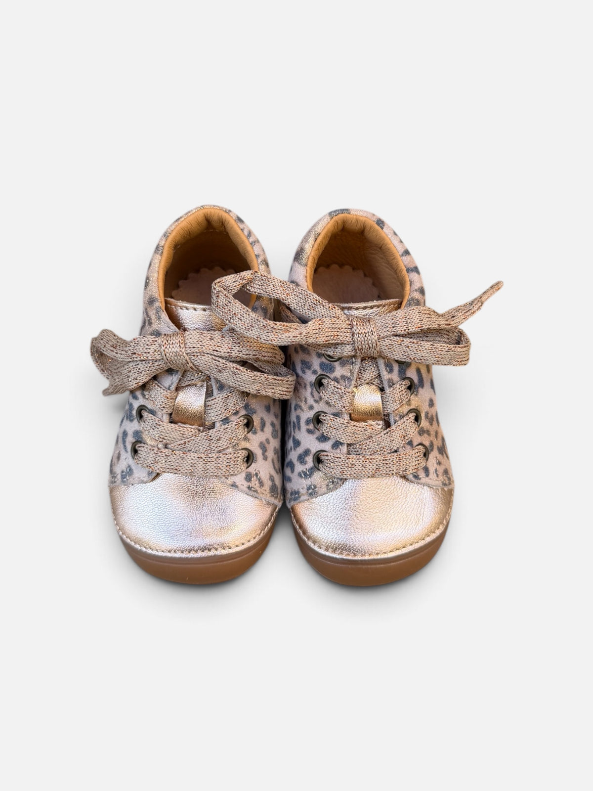 Chaussures premiers pas Babybotte Zoha – Léopard & Doré