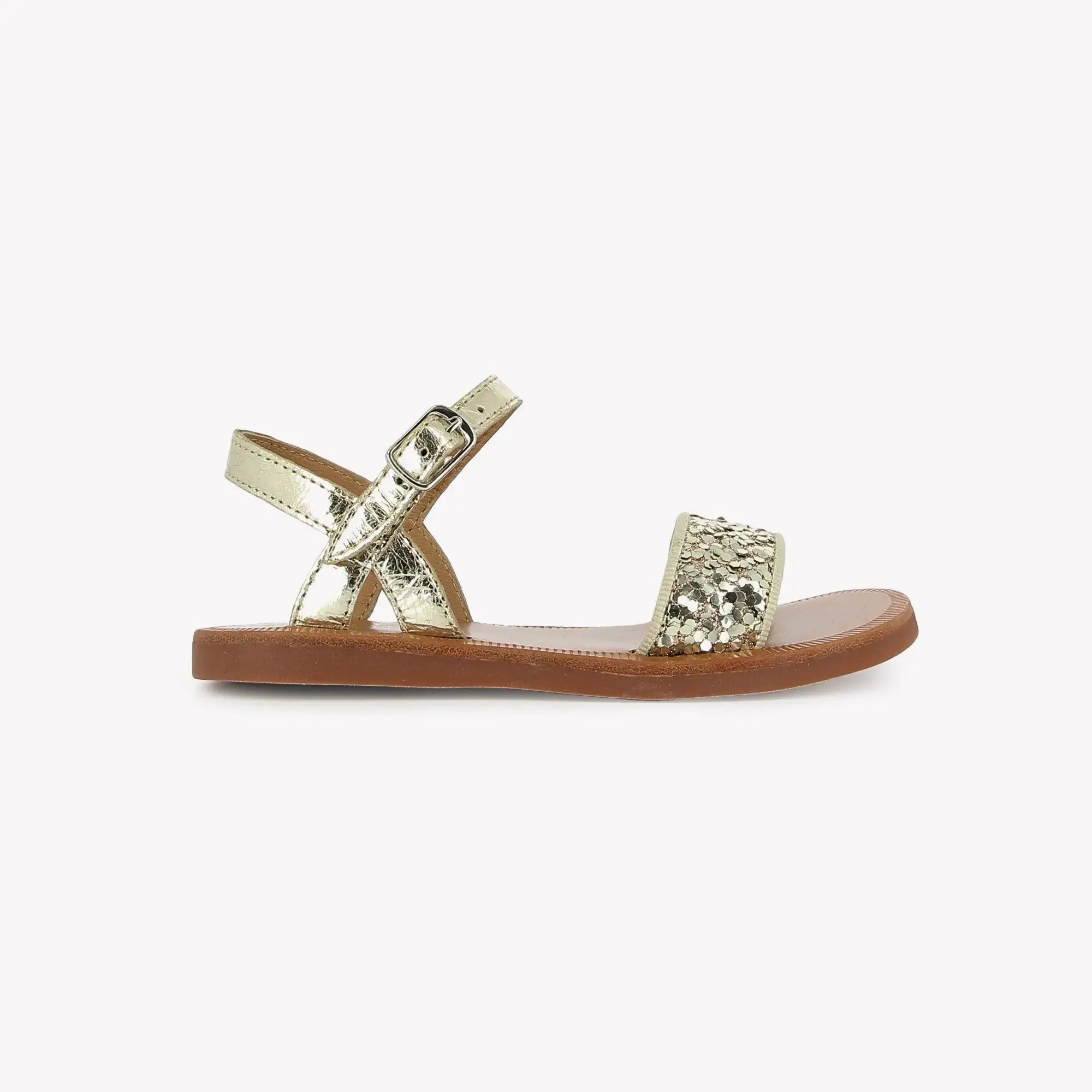 Pom D’Api Plagette Buckle Tao Platine