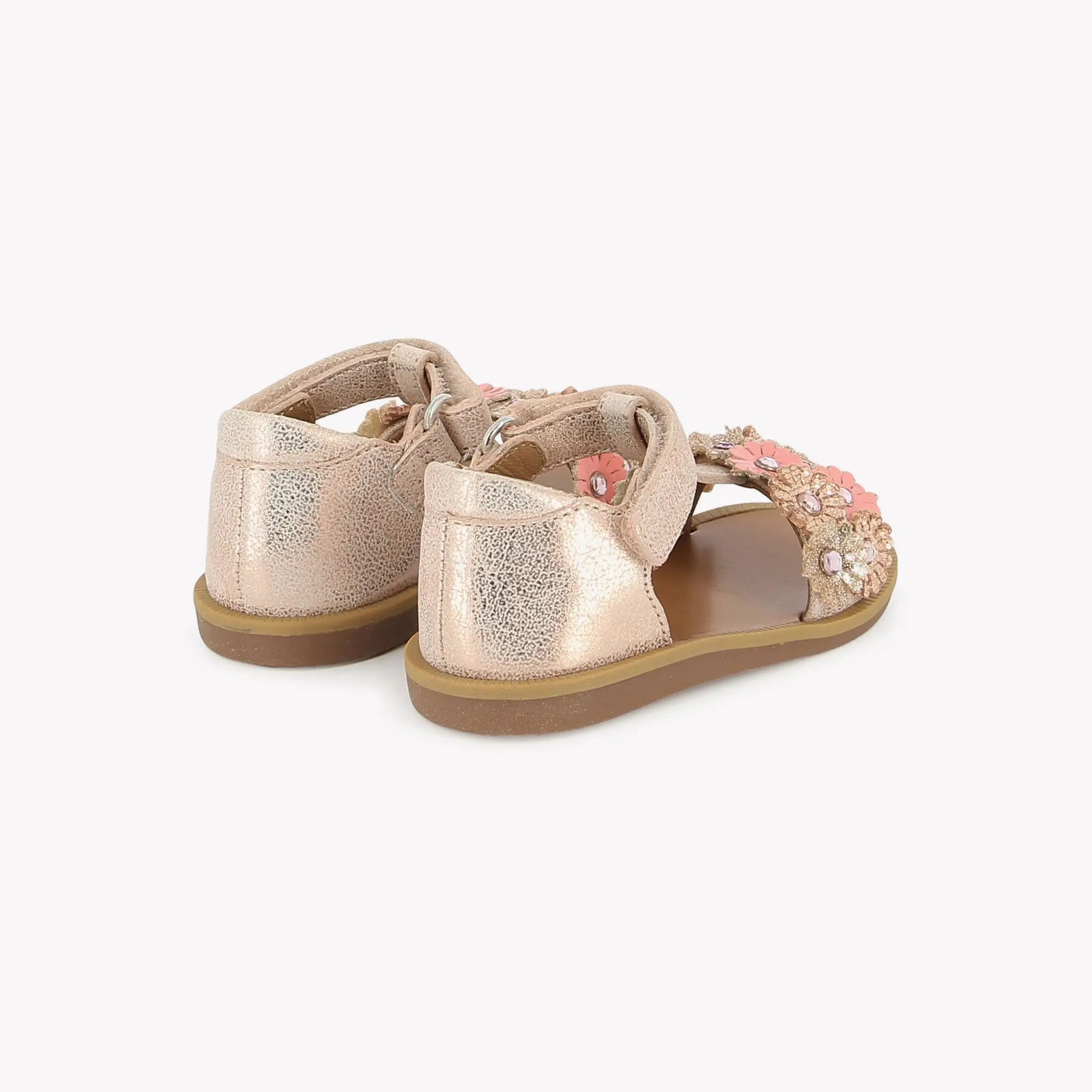 Pom D’Api Poppy Strass Flowers Nude