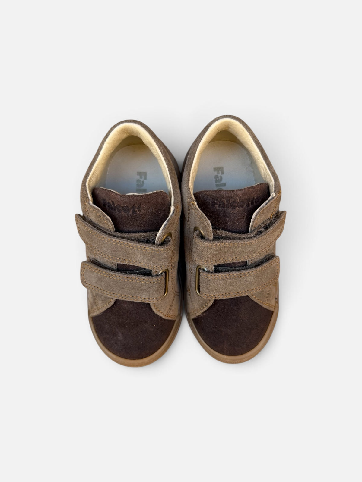 FALCOTTO – Baskets enfant Snopes beige & marron