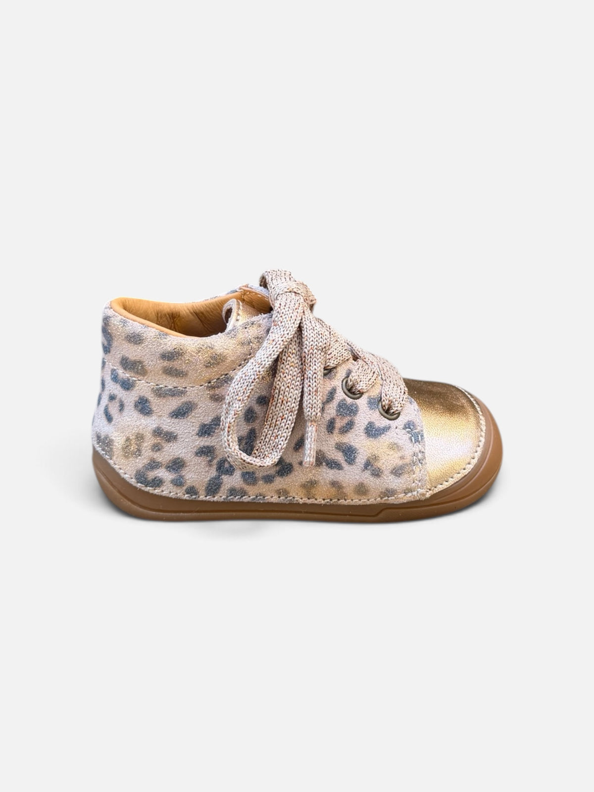 Chaussures premiers pas Babybotte Zoha – Léopard & Doré