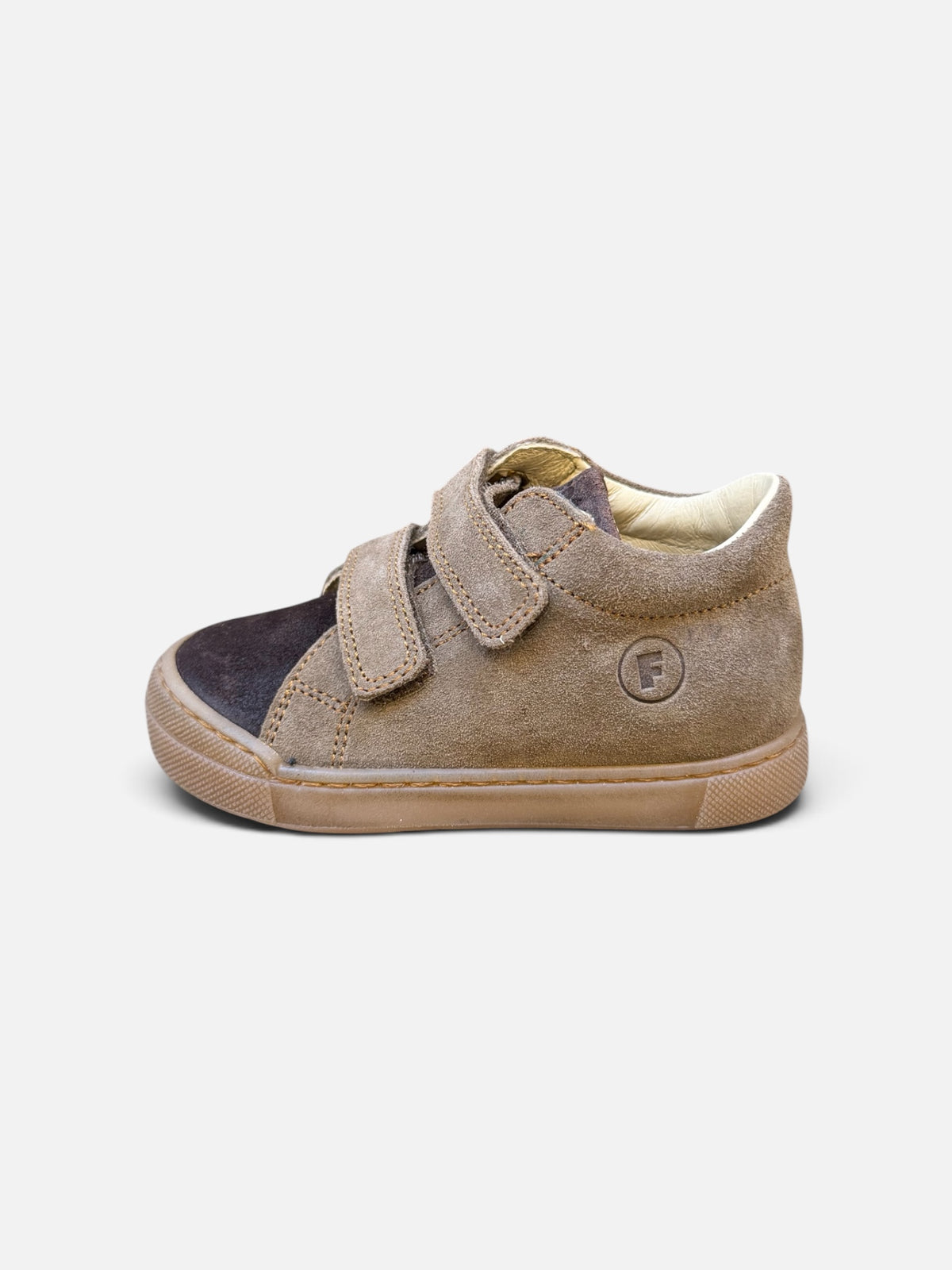 FALCOTTO – Baskets enfant Snopes beige & marron