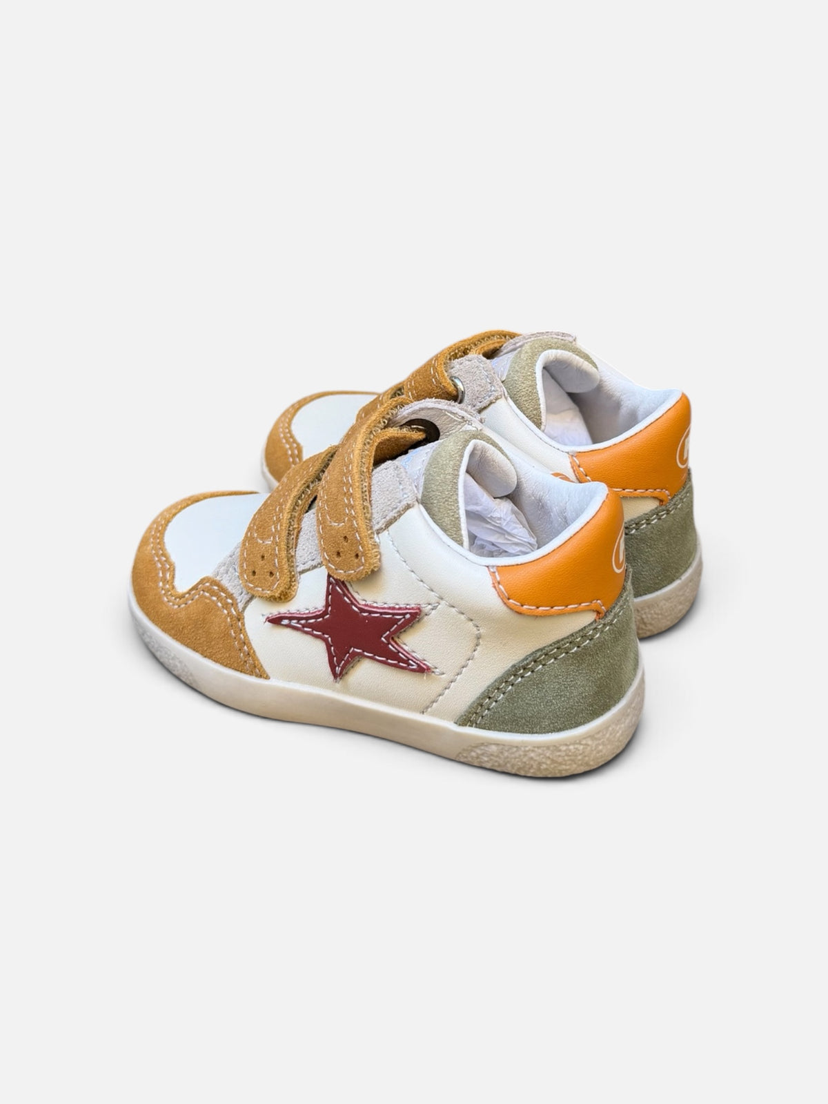 FALCOTTO – Baskets enfant Alnoite moutarde