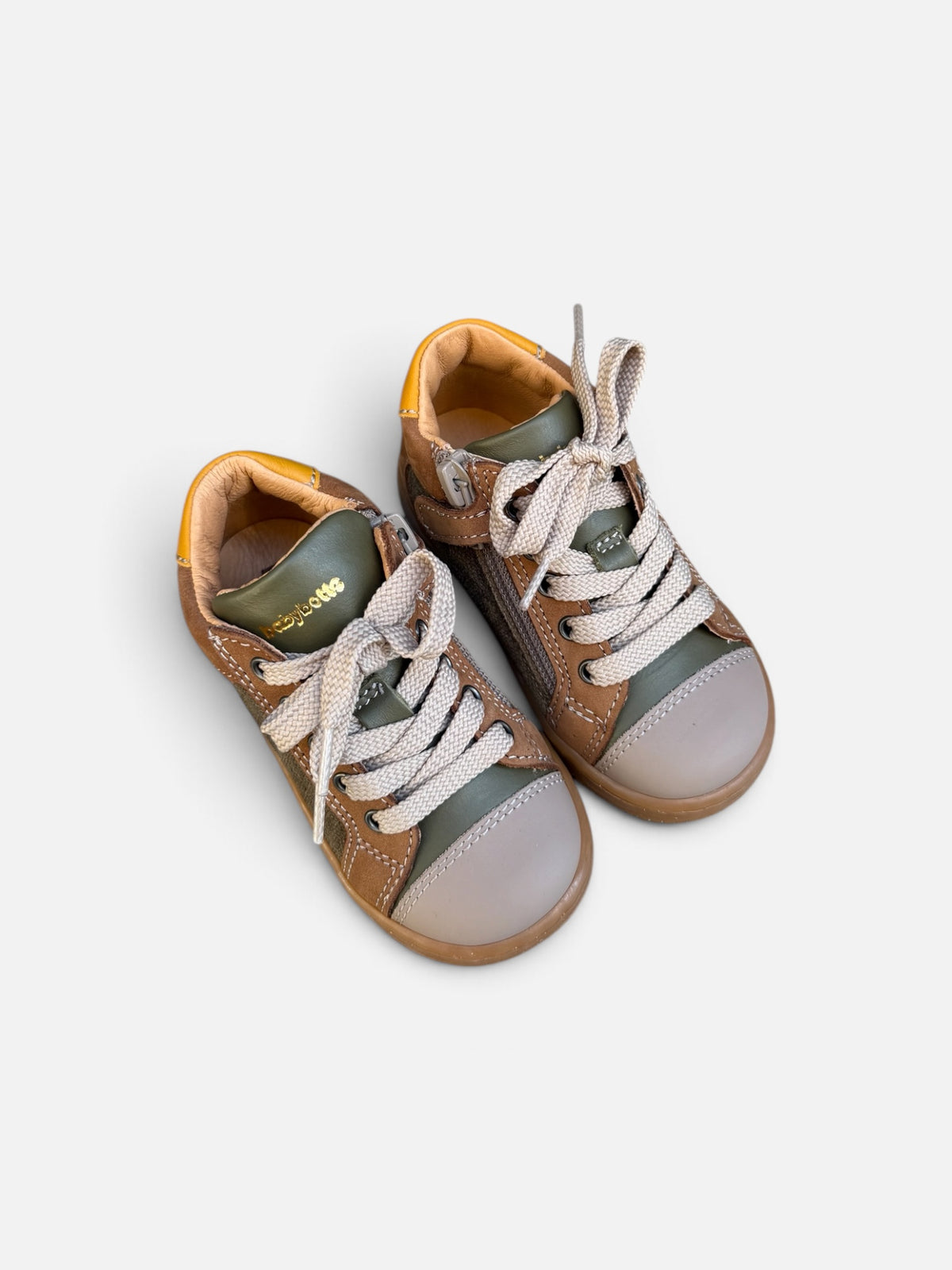 Baskets enfant Babybotte Frida – Camel & kaki