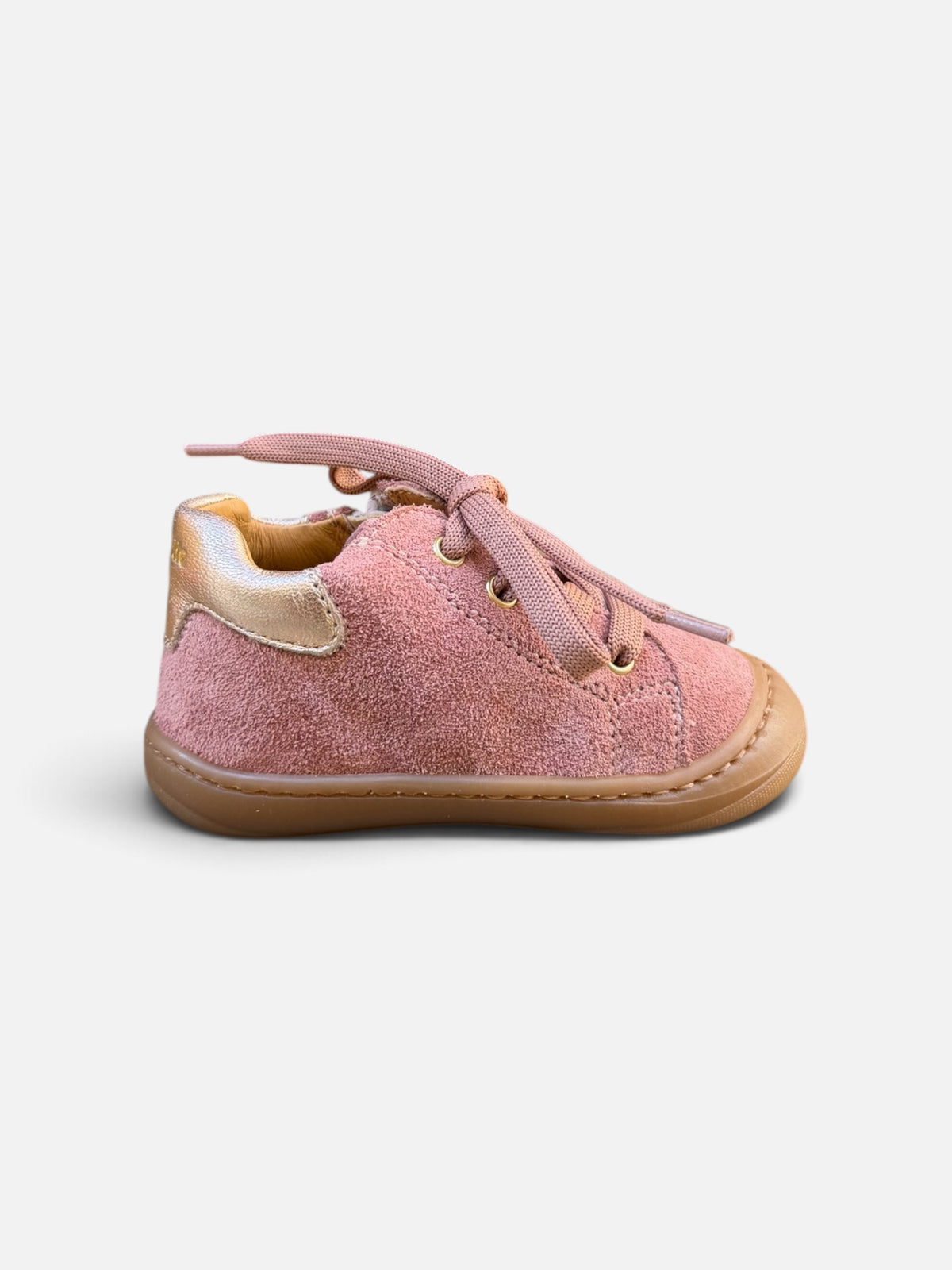 Chaussures premiers pas Babybotte Argo Zip – Vieux rose