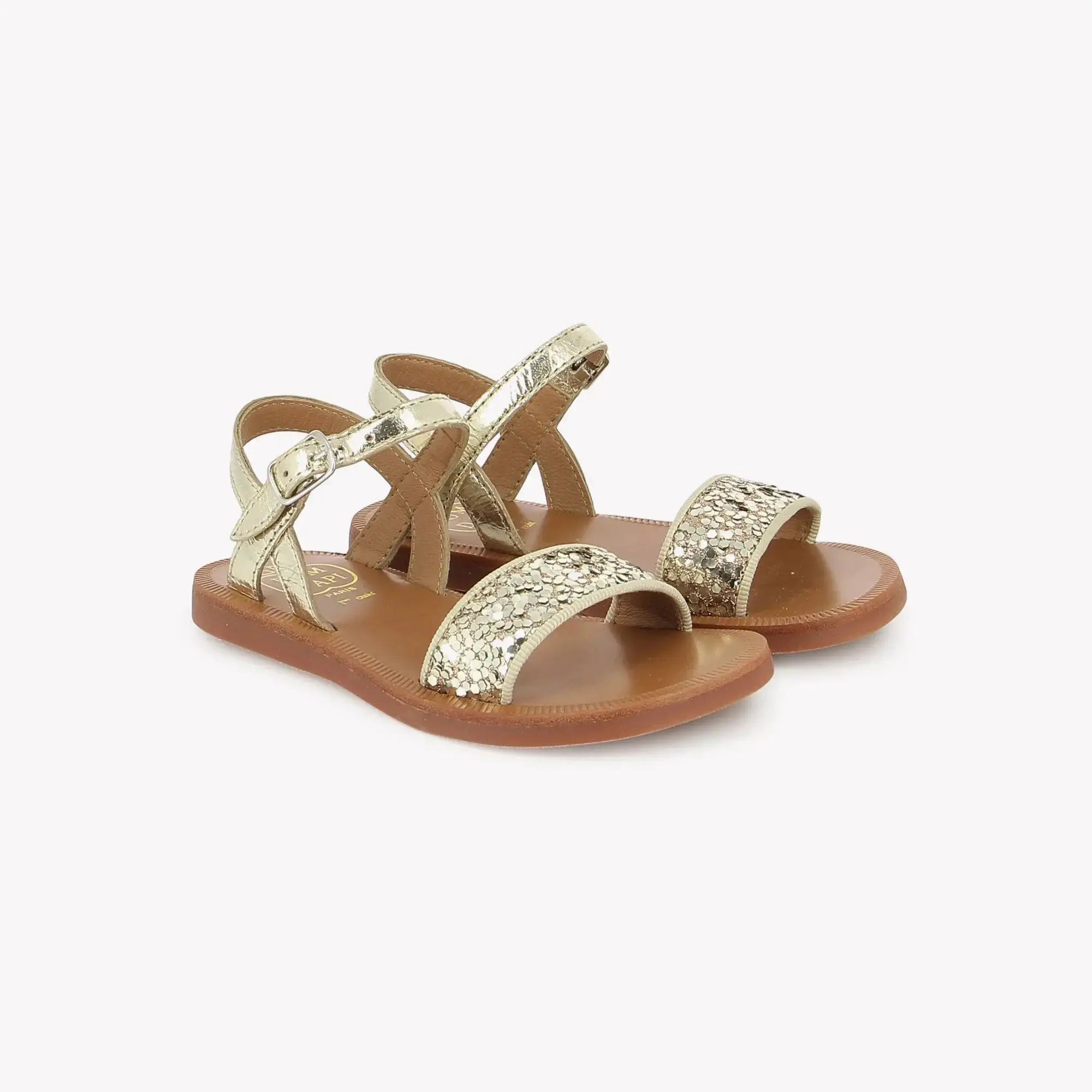 Pom D’Api Plagette Buckle Tao Platine