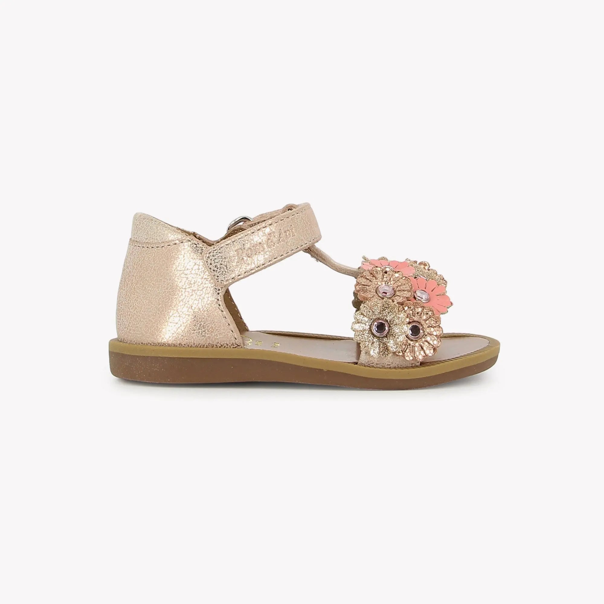 Pom D’Api Poppy Strass Flowers Nude