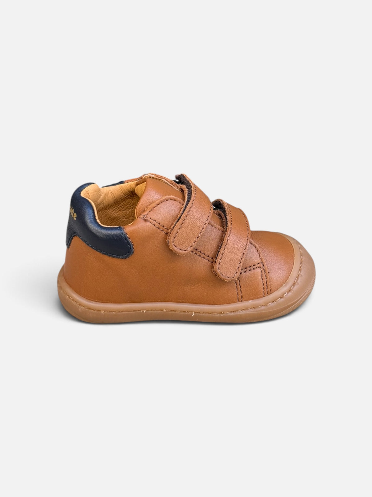 Chaussures premiers pas Babybotte Argo Scratch – Cognac