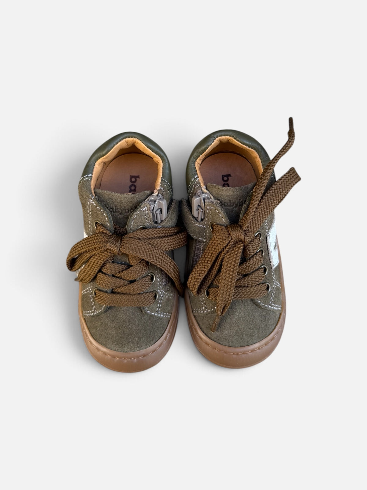 Chaussures premiers pas Babybotte Argo Zip – Kaki