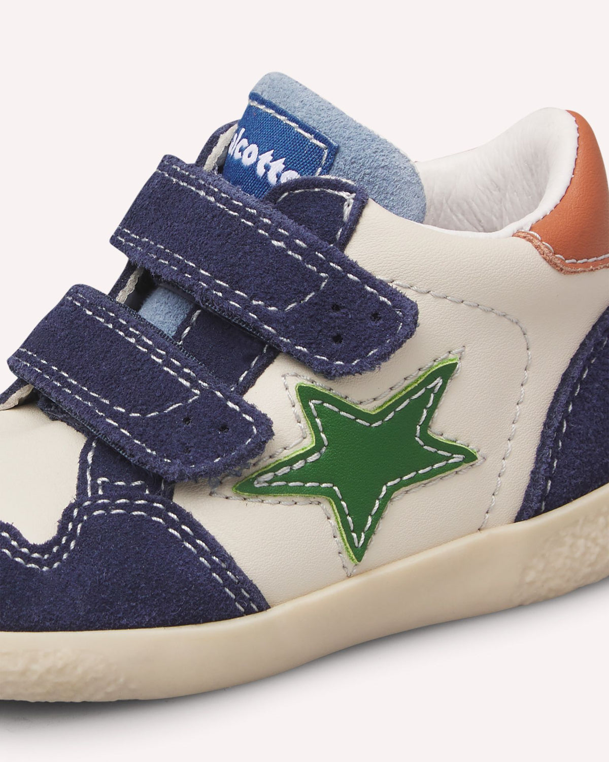 FALCOTTO – Baskets enfant Alnoite bleu marine & vert