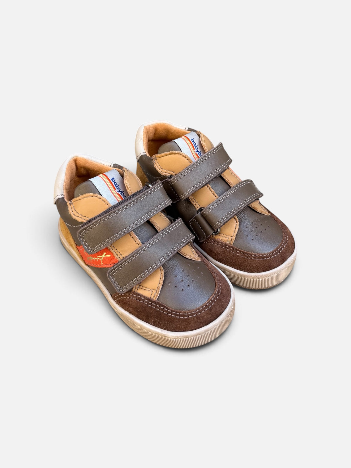 Baskets enfant Babybotte Formidable Scratch – Marron