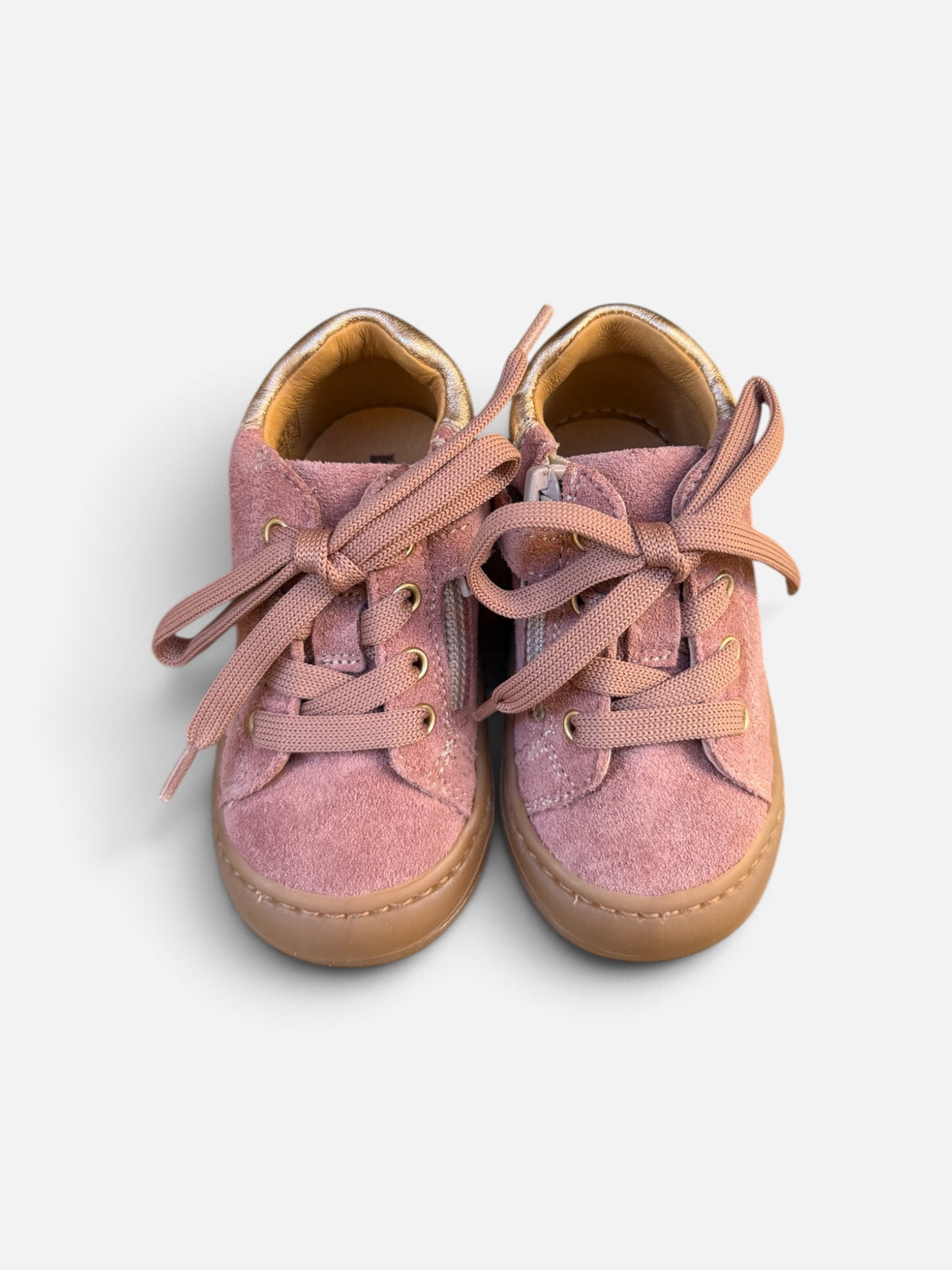 Chaussures premiers pas Babybotte Argo Zip – Vieux rose