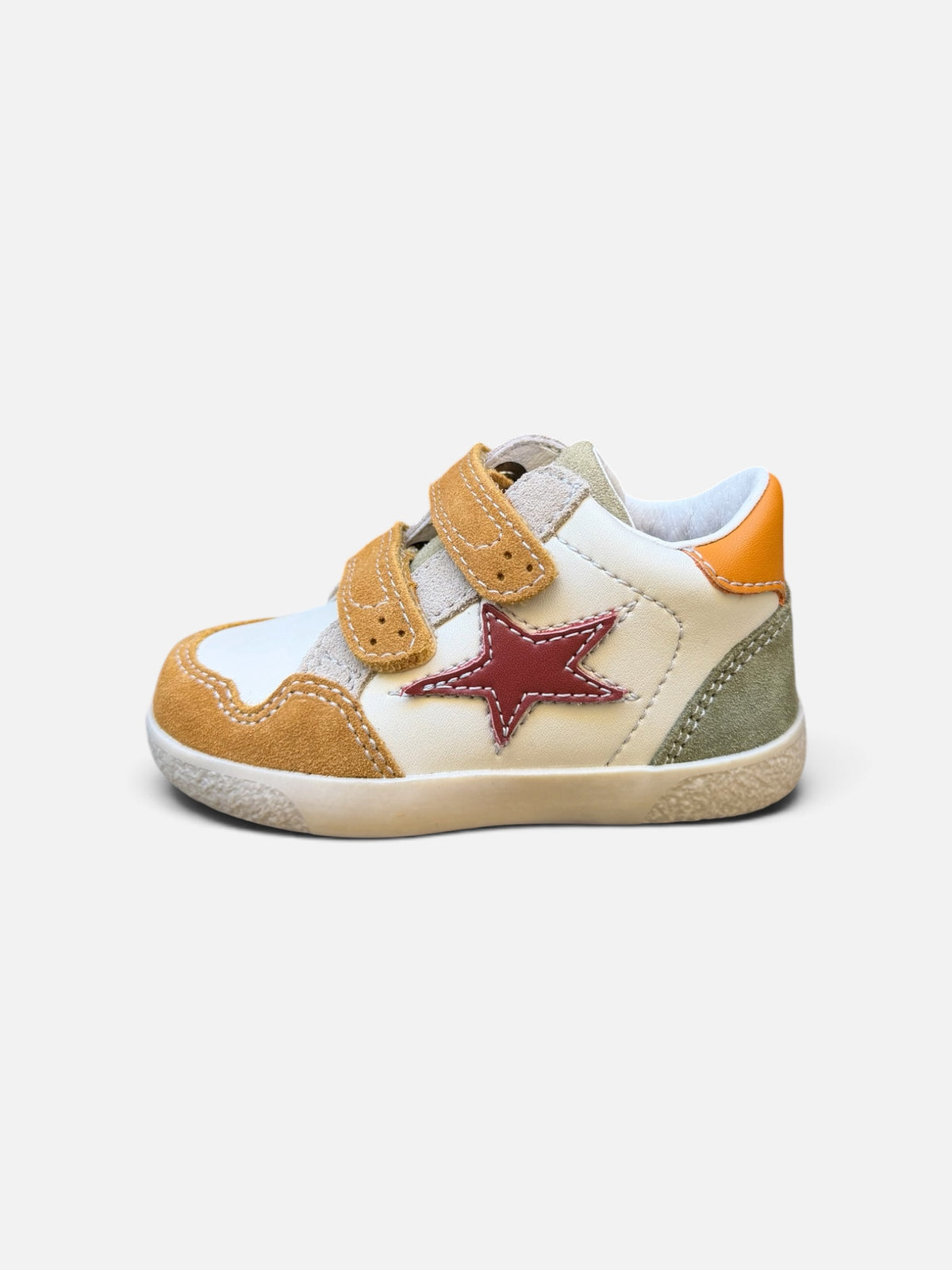 FALCOTTO – Baskets enfant Alnoite moutarde