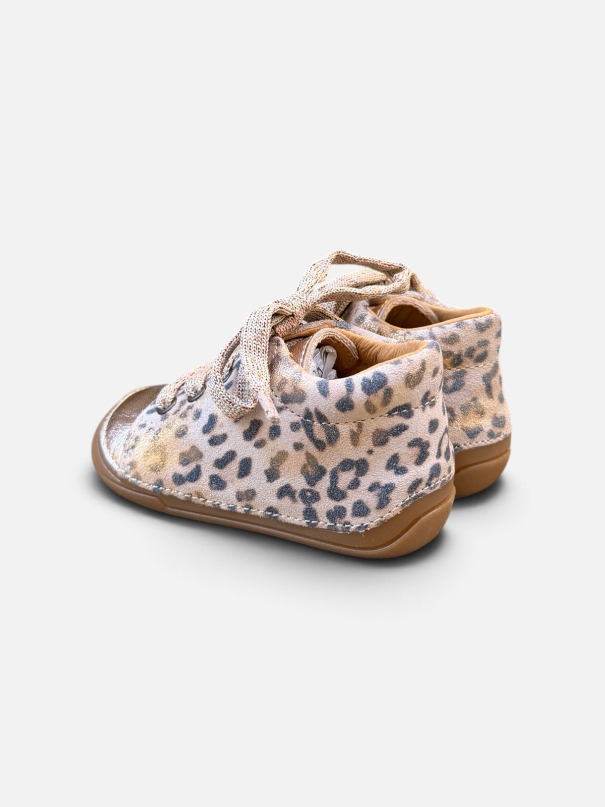 Chaussures premiers pas Babybotte Zoha – Léopard & Doré