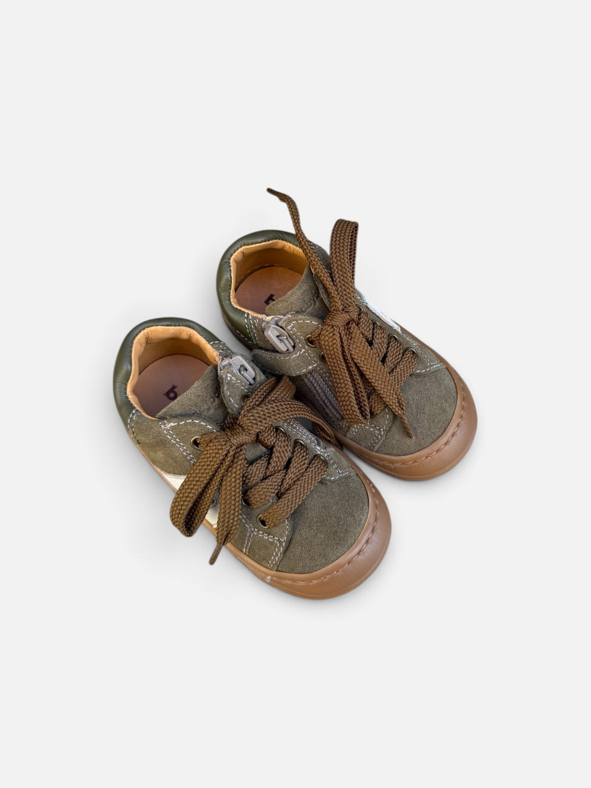 Chaussures premiers pas Babybotte Argo Zip – Kaki