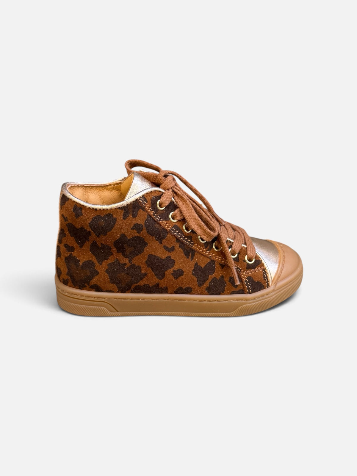 Baskets montantes fille Babybotte Arnica – Léopard
