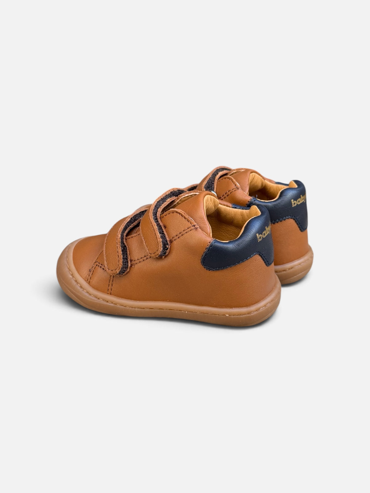 Chaussures premiers pas Babybotte Argo Scratch – Cognac