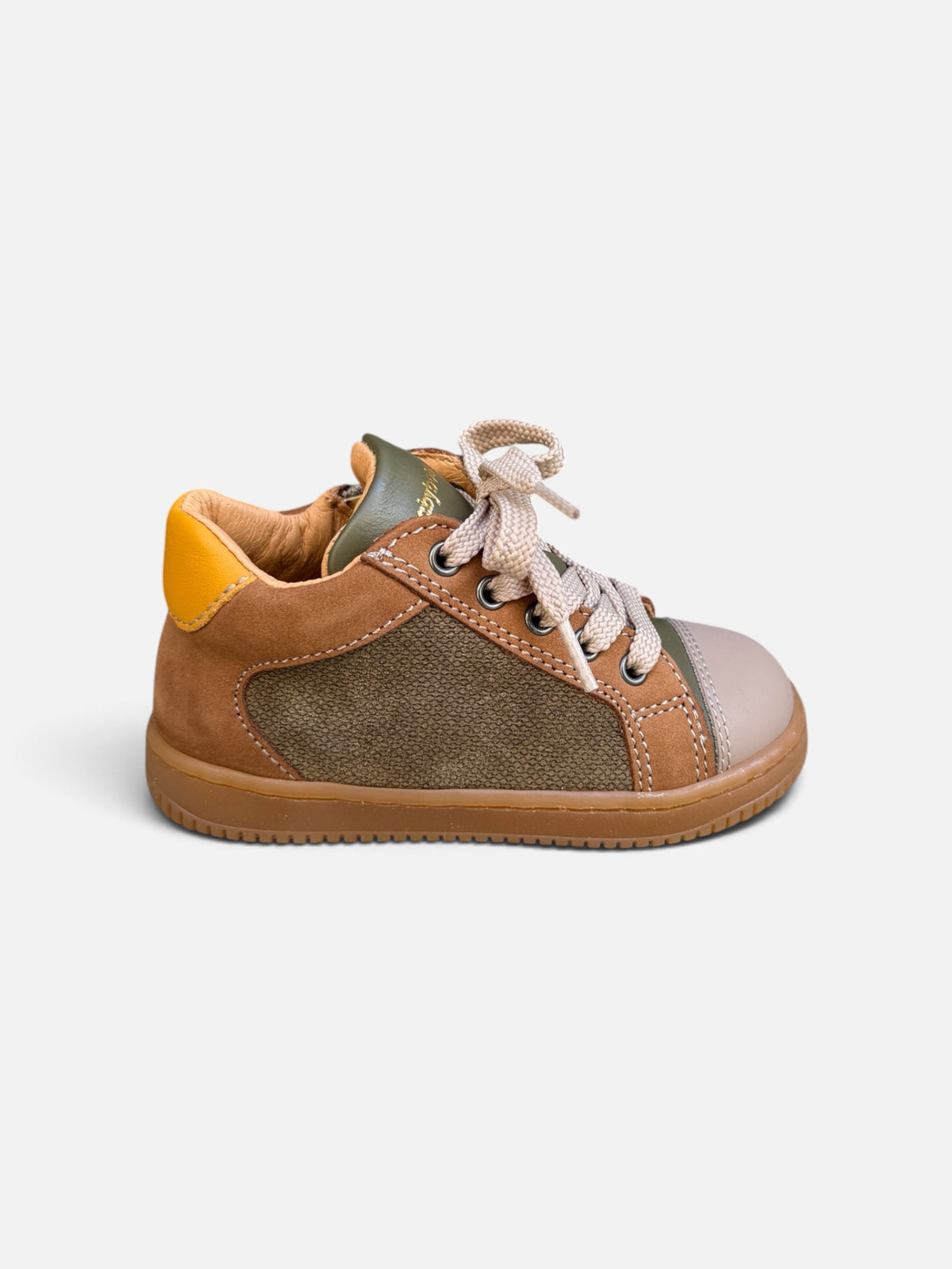Baskets enfant Babybotte Frida – Camel & kaki