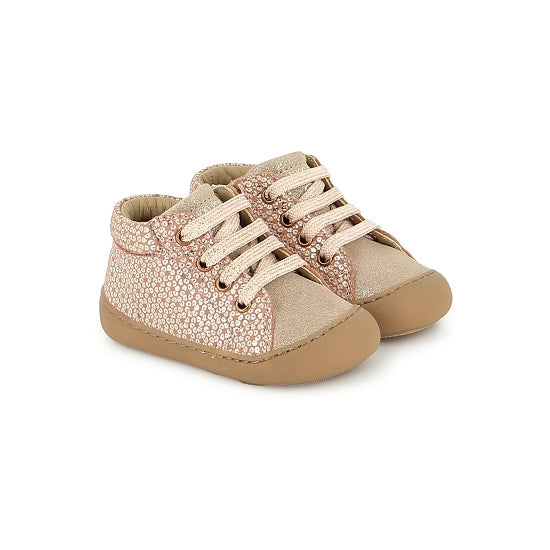 Shoo Pom Plum Lace Laminato Print Nude