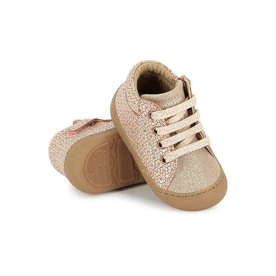 Shoo Pom Plum Lace Laminato Print Nude