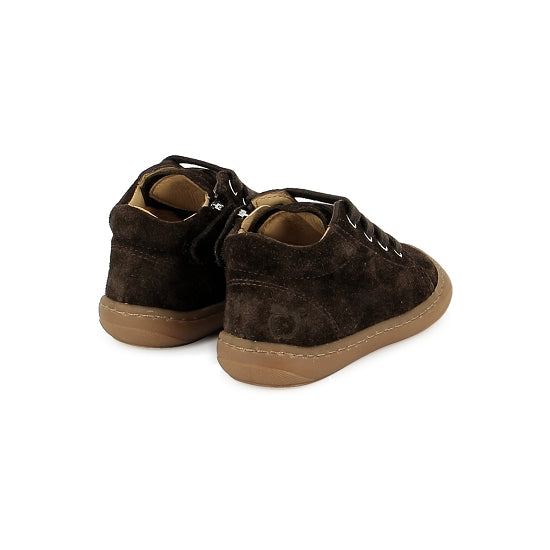 Shoo Pom Tom Zip Lace Velours Truffe