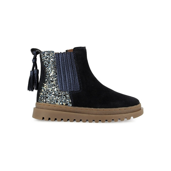 Shoo Pom Wonder Boots Velours-Laminat Navy